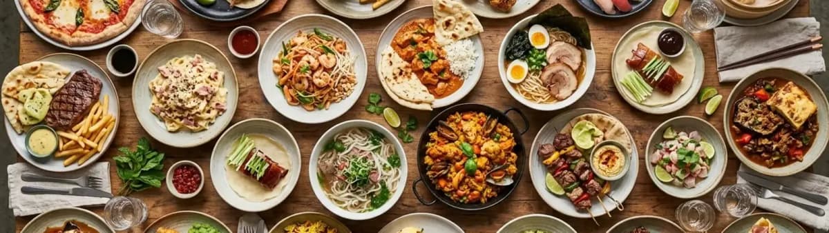A spread of delicious food dishes