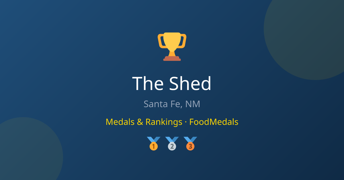 The Shed — Medals & Rankings | FoodMedals